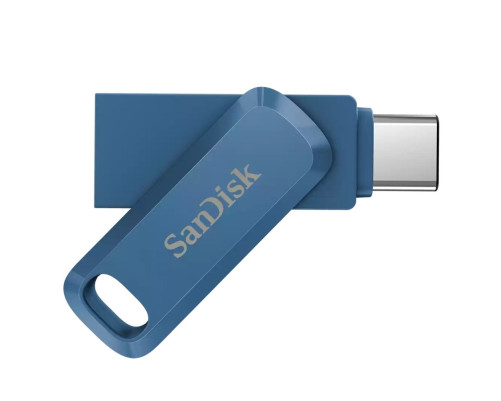 USB накопитель 128GB SanDisk Ultra Dual USB 3.2 Gen 1, синий USB накопитель 128GB SanDisk Ultra Dual USB 3.2 Gen 1, синий