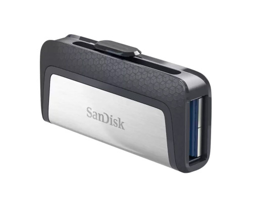 USB накопитель 64GB SanDisk Ultra Dual USB 3.2 Gen 1, черный/серебристый