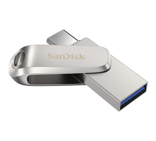 USB накопитель 512GB SanDisk Ultra Dual USB 3.1 Gen 1, серебристый