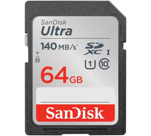 Карта памяти 64GB SanDisk Ultra SDSDUNB-064G-GN6IN Class 10 UHS I