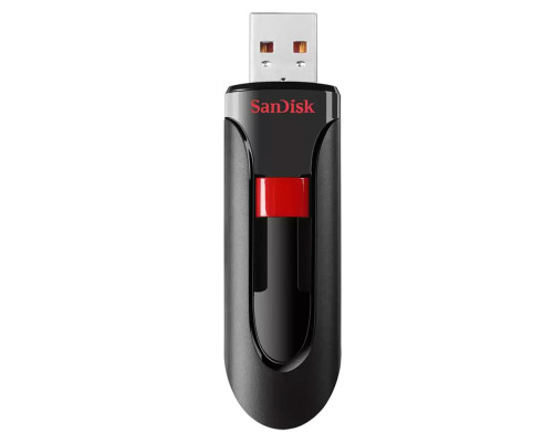 USB накопитель 64GB SanDisk Cruzer Glide USB 2.0, черный/красный USB накопитель 64GB SanDisk Cruzer Glide USB 2.0, черный/красный