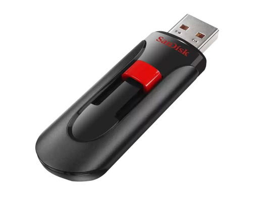 USB накопитель 64GB SanDisk Cruzer Glide USB 2.0, черный/красный USB накопитель 64GB SanDisk Cruzer Glide USB 2.0, черный/красный
