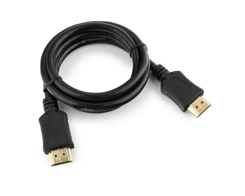 Кабель HDMI Cablexpert CC-HDMI4L-1.5M, 1.5 м, v2.0, 19M/19M, серия Light, черный, позол. разъемы, экран Кабель HDMI Cablexpert CC-HDMI4L-1.5M, 1.5 м, v2.0, 19M/19M, серия Light, черный, позол. разъемы, экран