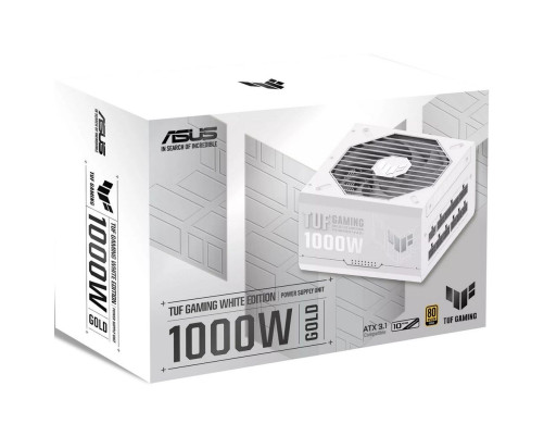 Блок питания 1000 Вт ASUS TUF-GAMING-1000G, белый Блок питания 1000 Вт ASUS TUF-GAMING-1000G, белый