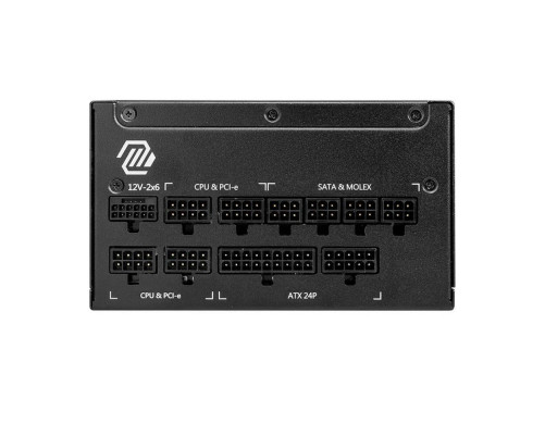 Блок питания 1000 Вт MSI MAG A1000GL PCIE5, черный Блок питания 1000 Вт MSI MAG A1000GL PCIE5, черный