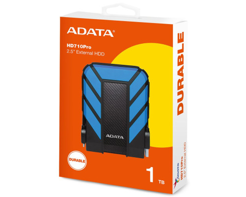 Внешний жесткий диск 1TB ADATA HD710 Pro, USB 3.1, синий/черный Внешний жесткий диск 1TB ADATA HD710 Pro, USB 3.1, синий/черный
