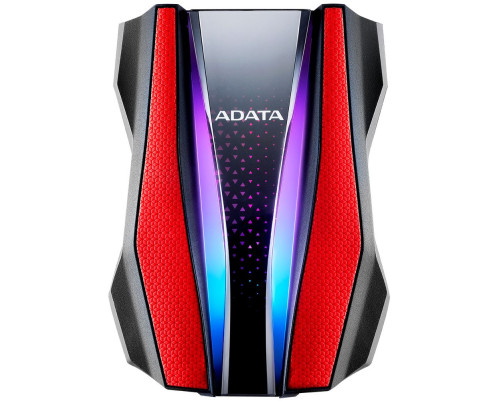 Жесткий диск внешний 1TB ADATA HD770G, RGB, черный/красный Жесткий диск внешний 1TB ADATA HD770G, RGB, черный/красный