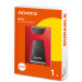Внешний жесткий диск 1TB ADATA HD650, USB 3.1, красный/черный