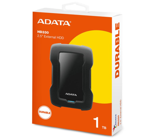 Внешний жесткий диск 1TB ADATA HD330, USB 3.1, черный