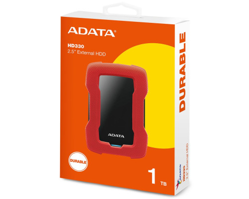 Внешний жесткий диск 1TB ADATA HD330, USB 3.1, красный/черный Внешний жесткий диск 1TB ADATA HD330, USB 3.1, красный/черный