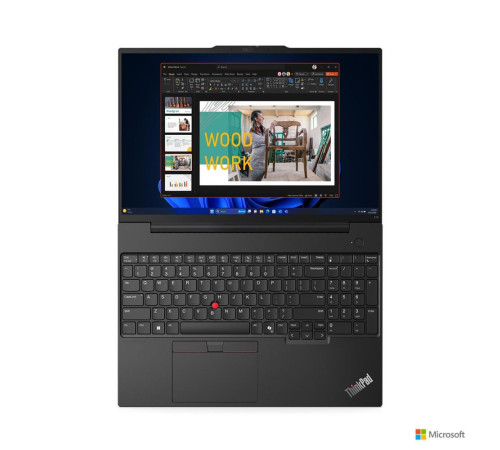 Ноутбук Lenovo ThinkPad E16 Gen 2 Intel Core Ultra 5 125U/16Gb/SSD512Gb/16"/IPS/FHD+/60Hz/NoOS/black (21MA004VRT)