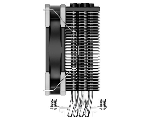 Вентилятор для процессора ID-Cooling SE-214-XT BASIC, серебристый
