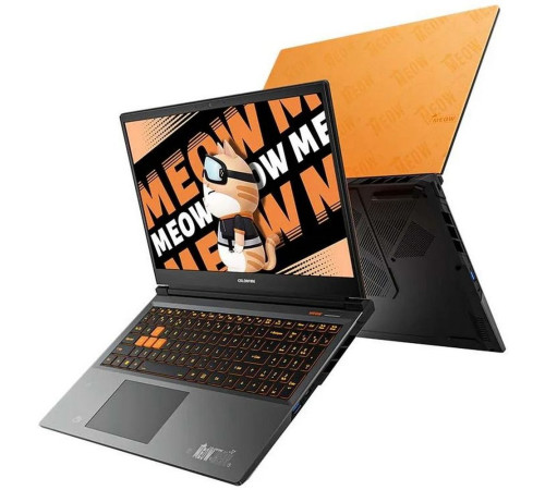 Ноутбук Colorful MEOW R15 24 AMD Ryzen 7 8845HS/16Gb/SSD512Gb/RTX4060 8Gb/15.6"/IPS/QHD/165Hz/NoOS/Orange (A10305000025)