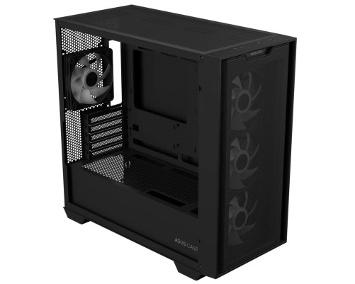 Корпус ASUS A21 PLUS TG ARGB BLACK-SI ARGB FANS/BLK/EPS
