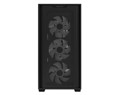 Корпус ASUS A21 PLUS TG ARGB BLACK-SI ARGB FANS/BLK/EPS