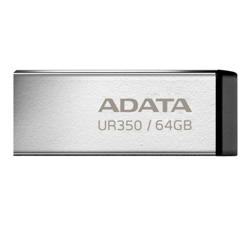 USB накопитель 64GB ADATA UR350 USB 3.2 Gen1, серебристый