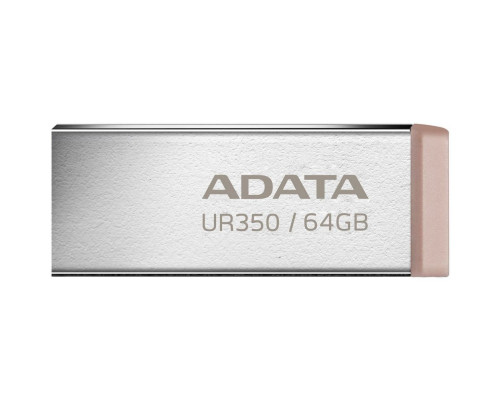 USB накопитель 64GB ADATA UR350 USB 3.2 Gen1, серебристый USB накопитель 64GB ADATA UR350 USB 3.2 Gen1, серебристый