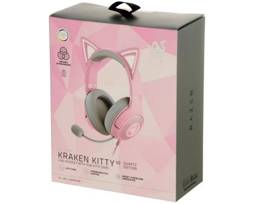 Гарнитура проводная Razer Kraken Kitty V2, розовый Гарнитура проводная Razer Kraken Kitty V2, розовый
