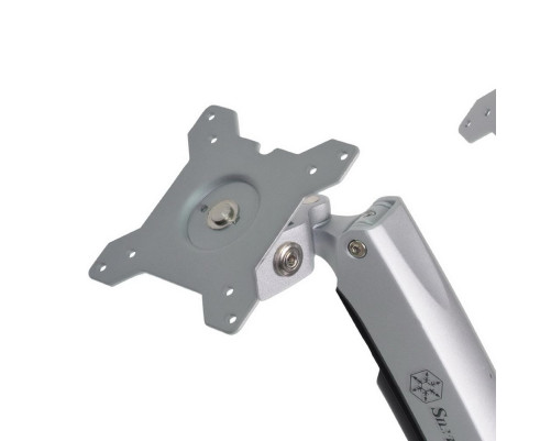 Кронштейн для монитора Silverstone SST-ARM22SC, серебристый/черный Кронштейн для монитора Silverstone SST-ARM22SC, серебристый/черный