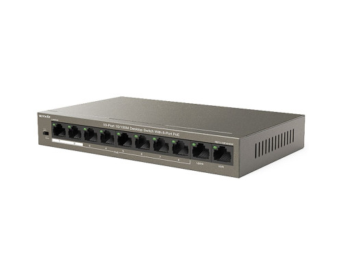 Коммутатор Tenda TEF1110P-8-63W, черный