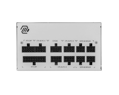 Блок питания 850 Вт MSI MAG A850GL PCIE5, белый Блок питания 850 Вт MSI MAG A850GL PCIE5, белый
