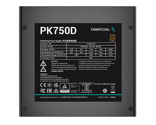 Блок питания 750 Вт Deepcool GamerStorm PK750D (R-PK750D-FA0B-WGEU) Блок питания 750 Вт Deepcool GamerStorm PK750D (R-PK750D-FA0B-WGEU)