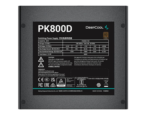 Блок питания 800 Вт Deepcool GamerStorm PK800D (R-PK800D-FA0B-WGEU)