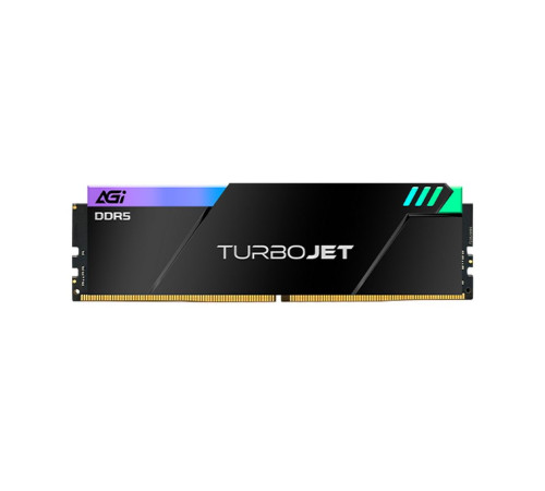Модуль оперативной памяти AGI 32GB AGI6JPC16UD858 DR5 6800MHz UDIMM RGB CL34, kit 16gb*2, HEATSINK- Turbojet+RGB lightbar