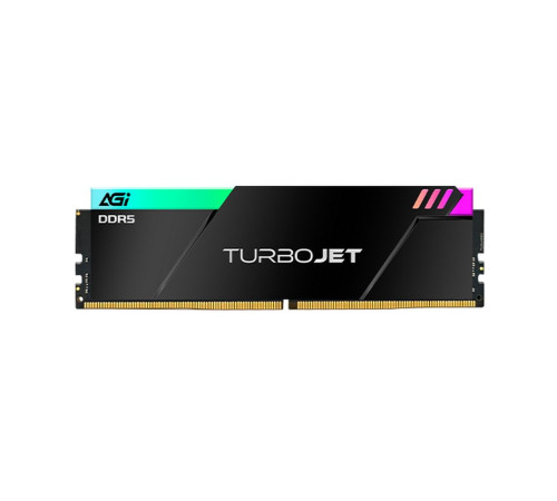 Модуль оперативной памяти AGI 32GB AGI6JPC16UD858 DR5 6800MHz UDIMM RGB CL34, kit 16gb*2, HEATSINK- Turbojet+RGB lightbar