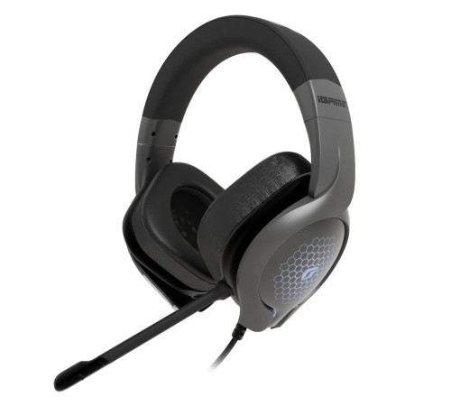 Гарнитура проводная игровая Colorful iGame DNA, черный/серый