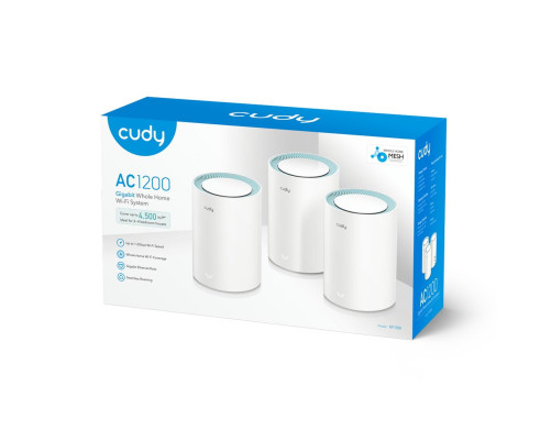 Маршрутизатор CUDY M1300(3-Pack), белый Маршрутизатор CUDY M1300(3-Pack), белый