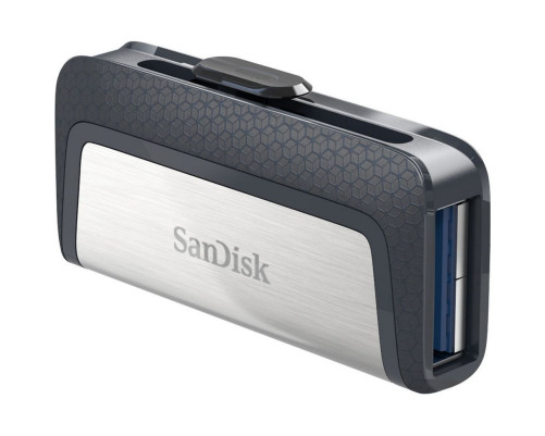 USB накопитель 32GB SanDisk Ultra Dual USB 3.2 Gen 1, черный/серебристый