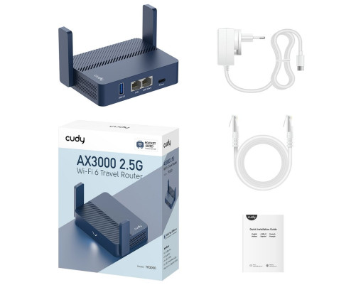 Маршрутизатор CUDY TR3000, синий