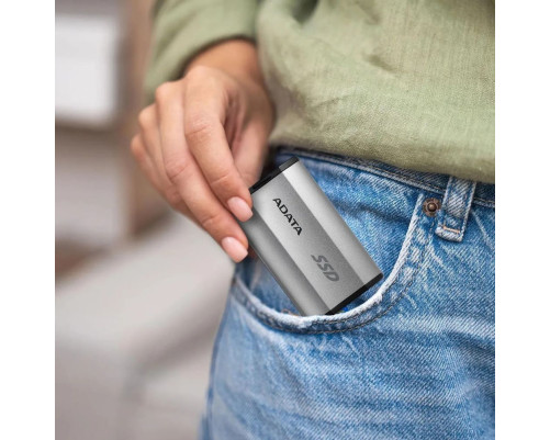 Внешний накопитель SSD 2TB ADATA SD810, USB 3.2, серебристый Внешний накопитель SSD 2TB ADATA SD810, USB 3.2, серебристый