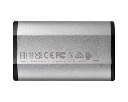 Внешний накопитель SSD 2TB ADATA SD810, USB 3.2, серебристый Внешний накопитель SSD 2TB ADATA SD810, USB 3.2, серебристый