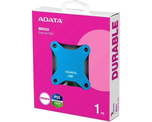 Внешний накопитель SSD 1TB ADATA SD620, USB 3.2, черный/синий Внешний накопитель SSD 1TB ADATA SD620, USB 3.2, черный/синий