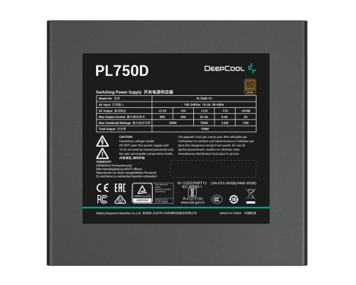 Блок питания 750 Вт Deepcool PL750D