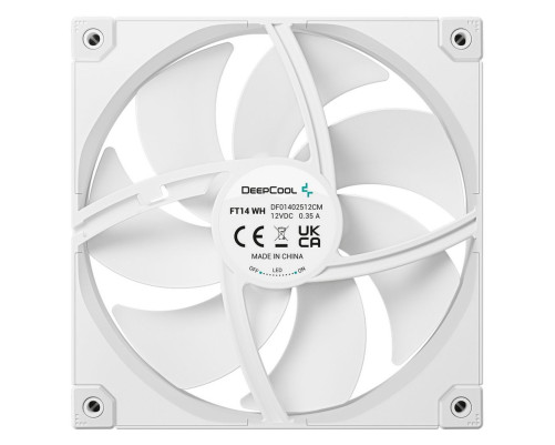 Вентилятор для корпуса Deepcool FT14 WH, белый Вентилятор для корпуса Deepcool FT14 WH, белый