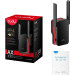 Усилитель/повторитель Wi-Fi CUDY RE3000, черный