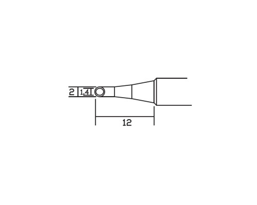 Жало со встроенным нагревателем , T9130-2.0CM Жало со встроенным нагревателем , T9130-2.0CM
