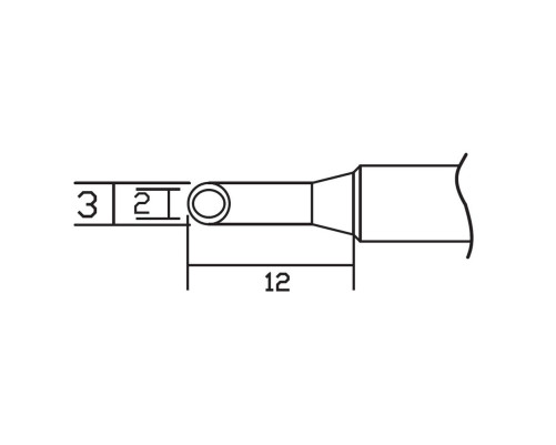 Жало со встроенным нагревателем , T130-3.0CM Жало со встроенным нагревателем , T130-3.0CM