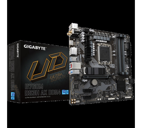 Материнская плата Gigabyte B760M DS3H AX DDR4 (LGA1700)