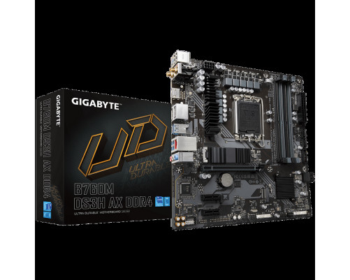 Материнская плата Gigabyte B760M DS3H AX DDR4 (LGA1700)