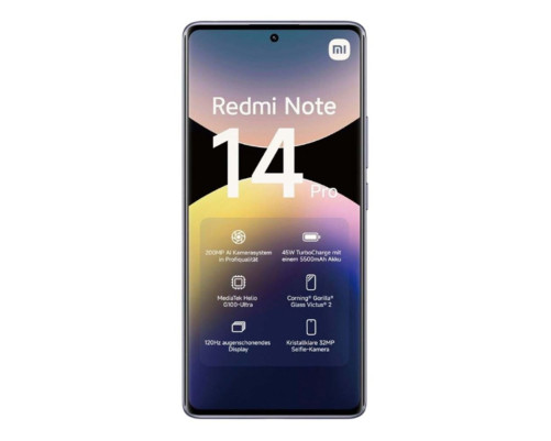 Смартфон Xiaomi Redmi Note 14 Pro 12+256GB, фиолетовый (MZB0IVWRU) Смартфон Xiaomi Redmi Note 14 Pro 12+256GB, фиолетовый (MZB0IVWRU)