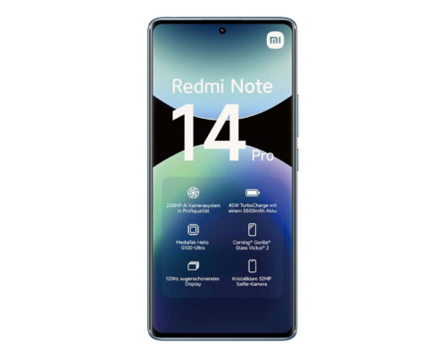Смартфон Xiaomi Redmi Note 14 Pro 8+256Gb голубой (MZB0IX5RU) Смартфон Xiaomi Redmi Note 14 Pro 8+256Gb голубой (MZB0IX5RU)