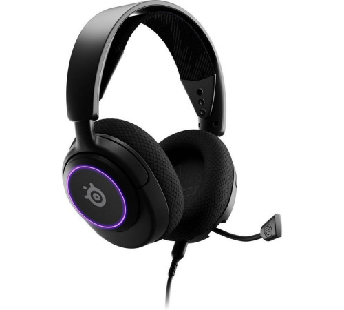 Гарнитура проводная игровая SteelSeries Arctis Nova 3, черный