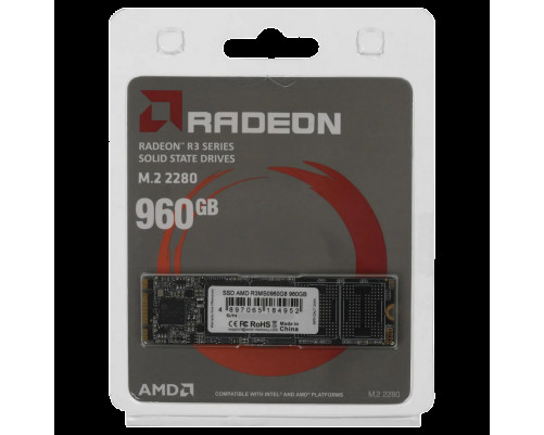 Твердотельный накопитель AMD Radeon R3 Series, 960GB, M2.2280