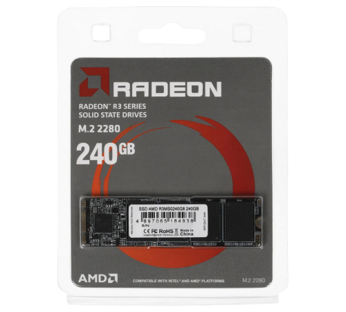 Твердотельный накопитель AMD Radeon R3, 240GB, M.2(22x80mm)