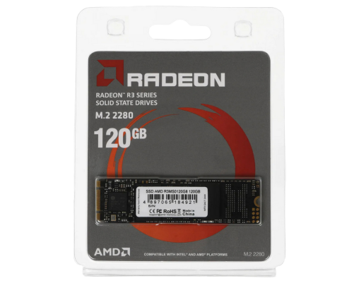 Твердотельный накопитель AMD Radeon R3, 120GB, M.2(22x80mm)