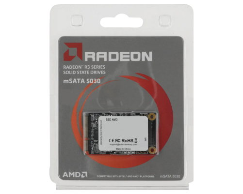 Твердотельный накопитель AMD Radeon R3, 128GB, mSATA Твердотельный накопитель AMD Radeon R3, 128GB, mSATA